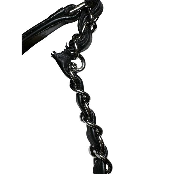 CHANEL Deauville Black Caviar Leather Studded Logo Large Shopping Tote Bag SHW - Picture 15 of 15